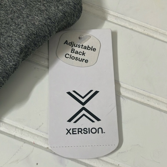 Xersion Gray Sports Bra with Racerback Design - Picture 3 of 6